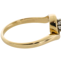 Vintage diamond swirl ring
