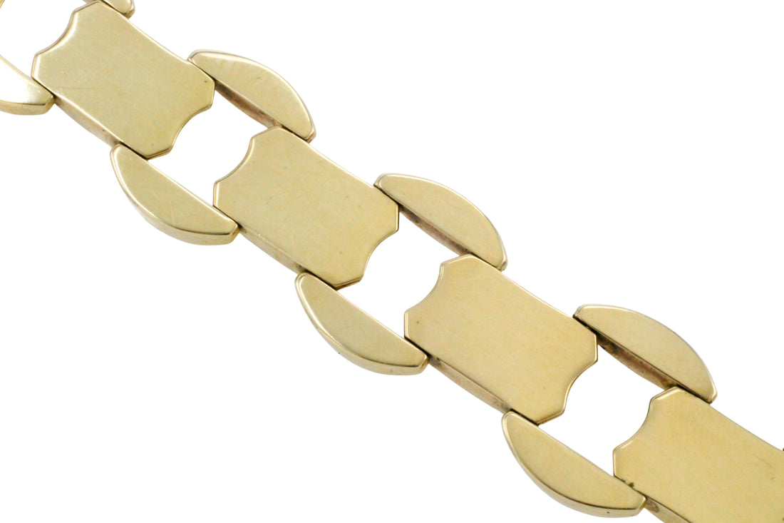 Vintage link bracelet in 14 carat gold