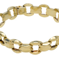 Vintage link bracelet in 14 carat gold