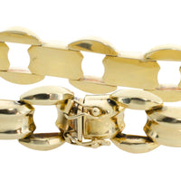 Vintage link bracelet in 14 carat gold