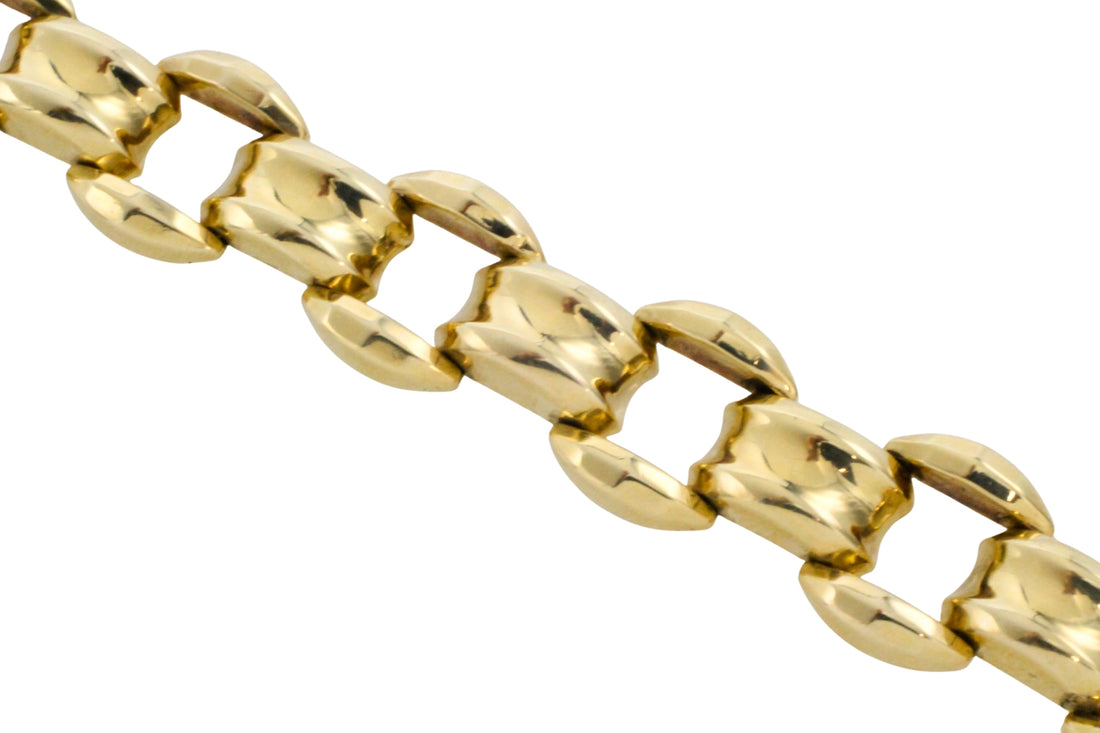 Vintage link bracelet in 14 carat gold