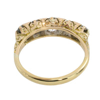 Victorian five stone old European cut diamond ring-Antique rings-The Antique Ring Shop