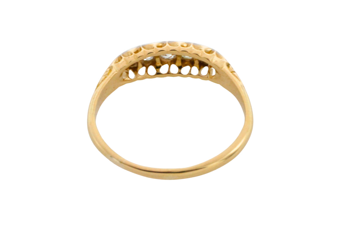 Edwardian old cut diamond ring