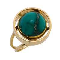 Turquoise ring in 14 carat gold