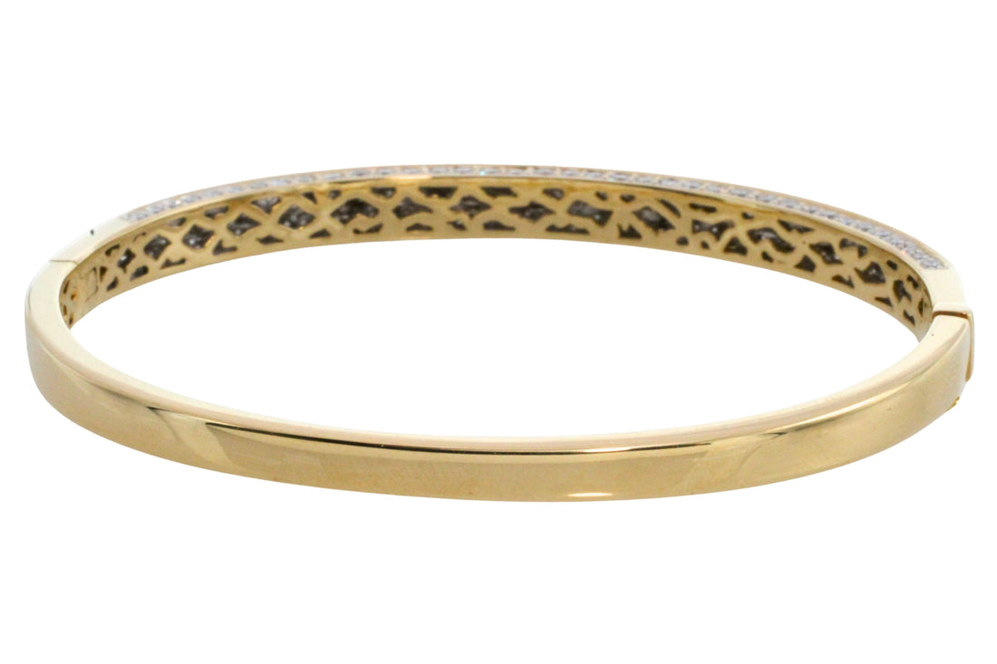 Diamond bracelet in 14 carat gold-Bracelets-The Antique Ring Shop