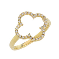 Diamond ring in 14 carat gold-Vintage Rings-The Antique Ring Shop