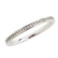18 carat gold half eternity band with diamonds