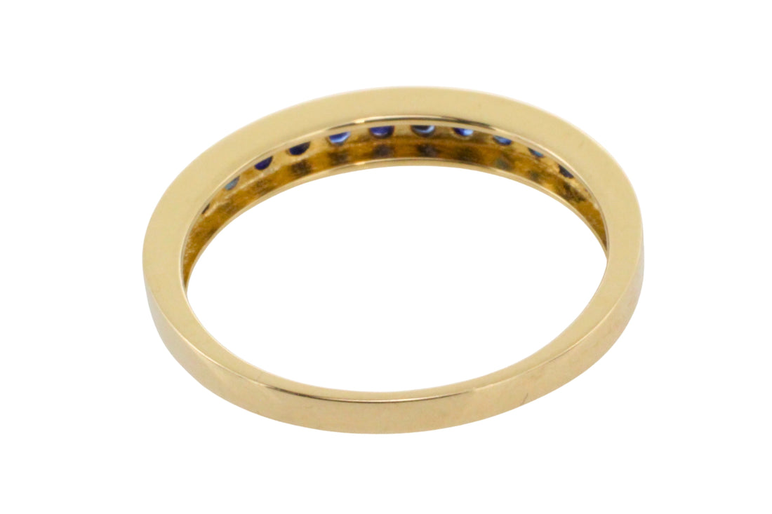 Sapphire half eternity band-Vintage Rings-The Antique Ring Shop