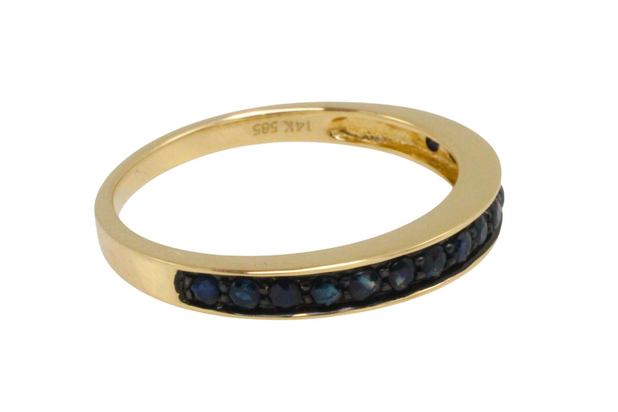 Sapphire half eternity band-Vintage Rings-The Antique Ring Shop