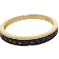 Sapphire half eternity band-Vintage Rings-The Antique Ring Shop