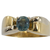 Vintage 18 carat gold ring with sapphire-vintage rings-The Antique Ring Shop