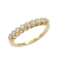 Diamond half eternity band in 18 carat gold-Vintage Rings-The Antique Ring Shop