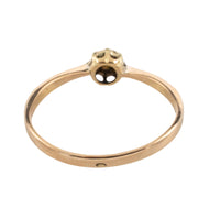 Rose diamond solitaire ring in 14 carat gold-Antique rings-The Antique Ring Shop