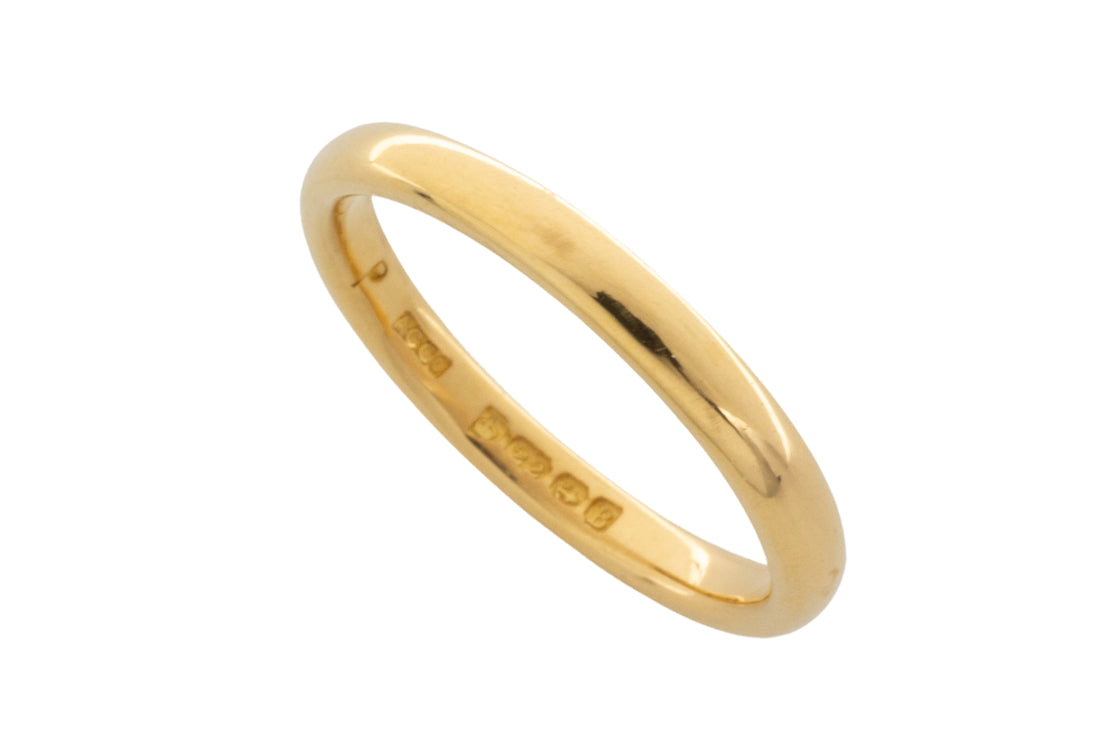 22 carat gold wedding band from 1926-wedding rings-The Antique Ring Shop