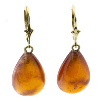 Hassonite garnet earrings in 14 carat gold-Earrings-The Antique Ring Shop