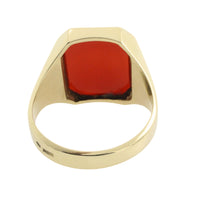 Vintage Dutch carnelian signet ring
