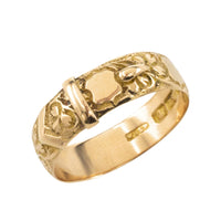 Late Victorian buckle ring in 18 carat gold from 1901-Antique rings-The Antique Ring Shop