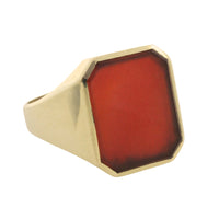 Vintage Dutch carnelian signet ring