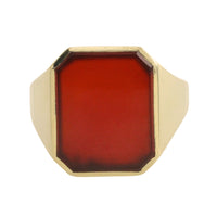 Vintage Dutch carnelian signet ring