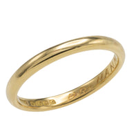 Vintage wedding band in 18 carat gold from 1938-The Antique Ring Shop