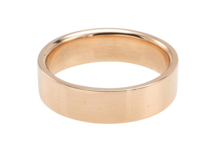 14 carat rose gold band-wedding rings-The Antique Ring Shop