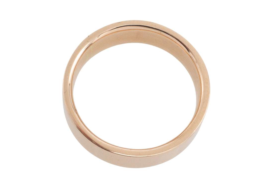 14 carat rose gold band-wedding rings-The Antique Ring Shop