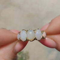 Edwardian five stone opal ring