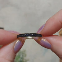 Sapphire half eternity band