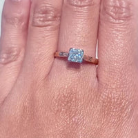 Vintage diamond solitaire ring