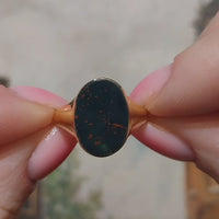 Edwardian period bloodstone signet ring