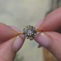 Vintage diamond cluster ring in 18 carat gold