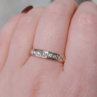 Brilliant cut diamond eternity band