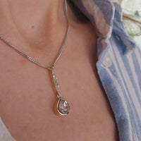 Rose diamond pendant in 18 carat gold