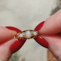 Opal and rose diamond ring from 1910