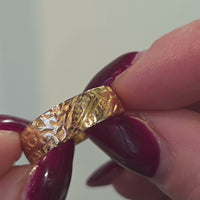 Antique band with floral motif from 1900