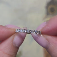 Diamond half eternity band