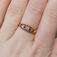 Edwardian ruby and diamond ring from 1915-Antique rings-The Antique Ring Shop