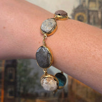 Scarab beetle bracelet in 18 carat gold-Bracelets-The Antique Ring Shop
