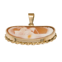 Cameo pendant in 14 carat gold-cameo-The Antique Ring Shop